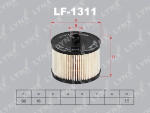 Фильтр топливный подходит для FORD Focus II 2.0D 04 / C-Max 2.0D 07 / Kuga 2.0D  LF-1311 LYNXAUTO