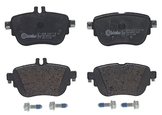 Колодки тормозные MERCEDES E (W213) задние (4шт.) BREMBO P50136 BREMBO