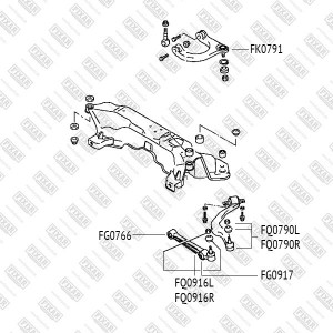 MITSUBISHI GALANT (93-03)/ ECLIPSE кривой FQ0790L FIXAR