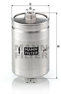Фильтр топливный WK725 WK725 MANN FILTER