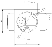 Цилиндр торм. для а/м Renault Duster (10-) 4WD задний левый d19.05мм (CF 0945) CF0945 TRIALLI