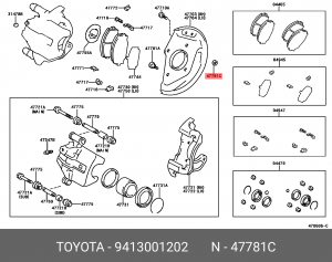 ГАЙКА 94130-01202 TOYOTA