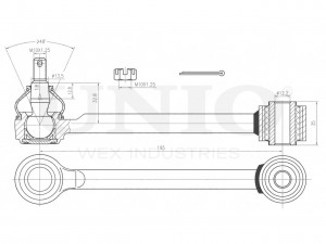 Рычаг подвески поперечный задний нижний SSP-40169 UNIO