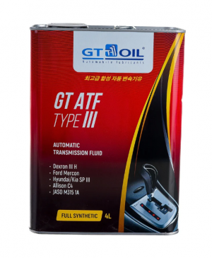 Масло трансмиссионное GT ATF TYPE III 4л GT OIL 8809059407615 GT OIL