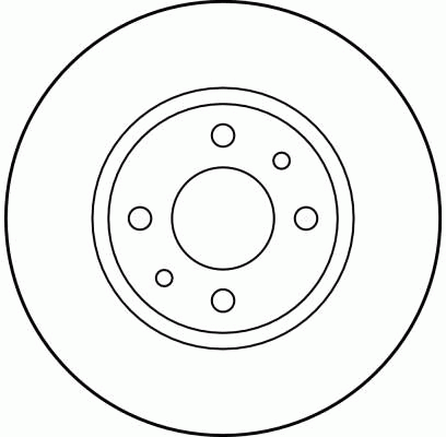 Диск тормозной FIAT Doblo (01-) передний (1шт.) TRW DF2686 TRW