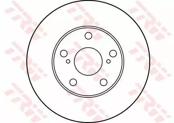 Диск тормозной TOYOTA Camry (91-96) LEXUS ES 300 передний (1шт.) TRW DF1431 TRW