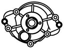 Насос водяной для а.м Land Rover Range Rover III 02- ,Sport I 05- 4.2i,4.4i LWP  LWP1018 LUZAR