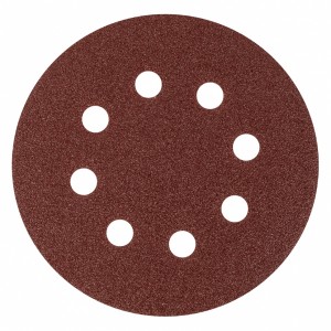 Круг шлифовальный на липучке D125 P60 8 отверстий 5шт. MATRIX 73803 MATRIX