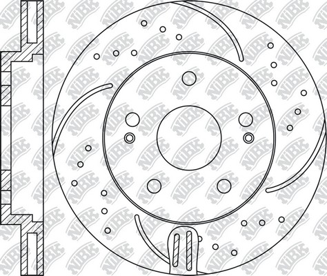 Диск тормозной MITSUBISHI Outlander (03-) передний (1шт.) NIBK RN1403DSET NIBK