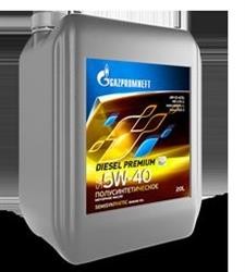 Масло моторное GAZPROMNEFT DIESEL PREMIUM CI-4/SL/E7/E5 5W40 п/синт.20л/17.6кг 2389901209 GAZPROMNEFT