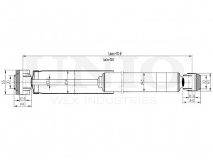 Амортизатор газовый задней подвески SAB-10487 UNIO