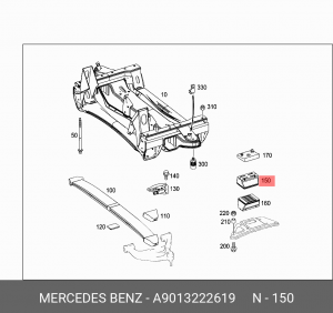 подушка рессорная !верхняя рессоры пластиковой \Omn MB Sprinter 2-4т, VW LT2 A 901 322 26 19 MERCEDES BENZ