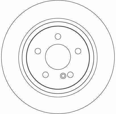 Диск тормозной MERCEDES E (W211) (02-09) задний (1шт.) TRW DF4263 TRW