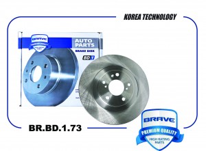 Диск тормозной передний 3501107XGW02A BR.BD.1.73 Haval Jolion 2WD BR.BD.1.73 BRAVE