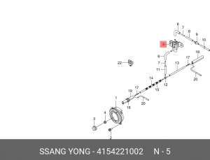 Клапан SSANGYONG Actyon (06-),Kyron (05-),Actyon Sports (12-),Rexton (06-) включ 4154221002 SSANG YONG