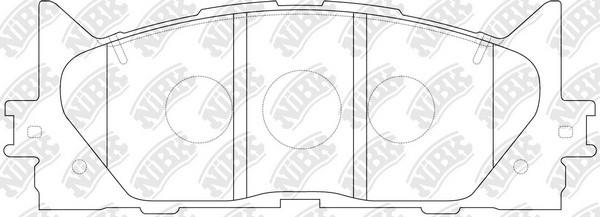 Колодки тормозные TOYOTA Camry V40 (06-) LEXUS ES350 (06-) передние (4шт.) NIBK PN1521 NIBK