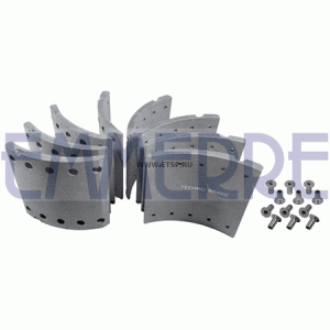 Комплект барабанных накладок WVA19032 c заклёпками AC1150 EMMERRE