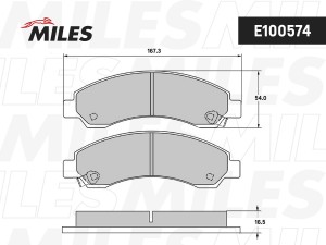 Колодки тормозные передние (Смесь Semi-Metallic) GREAT WALL DEER/SAFE/SAFE SUV/C E100574 MILES