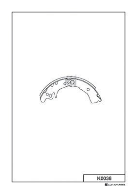 K0038 колодки барабанные!\ Daihatsu Copen 0.7i/Move 1.0i/Sirion/YRV 1.0-1.3i 98> K0038 MK KASHIYAMA