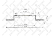 диск тормозной передний!\ MB W168 1.4-1.7CDi 97> 6020-3345-SX STELLOX