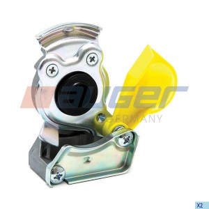 Головка соединительная желтая (с клапаном) M22x1.5 AUGER 52515 AUGER