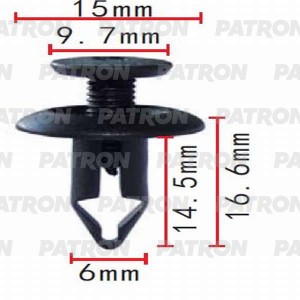 Клипса пластмассовая Mitsubishi применяемость  подкрылок P37-0492 P370492 PATRON