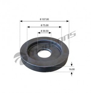 шайба болта рессоры !(м) фасоная D30xD75xD107x16mm \Scania 3-serie 600.019 MANSONS