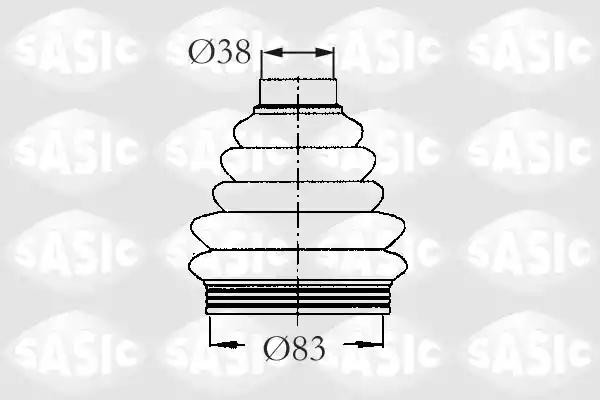 к-кт пыльника ШРУСа наружного!\ Peugeot 405/406 all 92> 2933033 SASIC