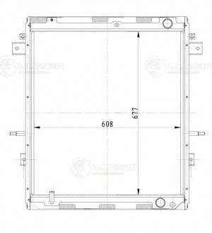 Радиатор ГАЗон Next (18-) алюминиевый дв.ЯМЗ-534 LUZAR LRC 0351 LUZAR