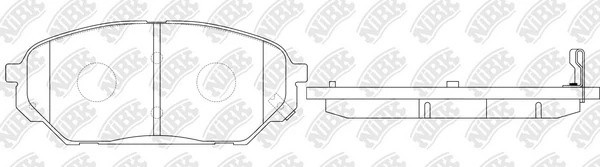 Колодки тормозные HYUNDAI ix55 (08-) передние (4шт.) NIBK PN0456 NIBK
