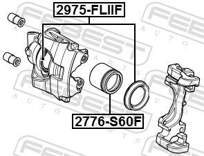 Ремкомплект передн суппорта LAND ROVER FREELANDER II (06- ) 2975-FLIIF 2975-FLIIF FEBEST