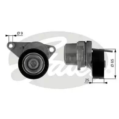 Ролик приводного ремня CITROEN C2,C3,C4 натяжителя GATES T38313 GATES