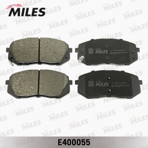 Колодки тормозные передние (без датчика) (Смесь Low-Metallic) HYUNDAI ix35 10-/K E400055 MILES