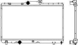 Радиатор охлаждения двигателя TOYOTA COROLLA (_E11_) 34611076 SAKURA
