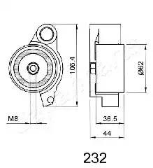 TOYOTA CAMRY 11/01>/HIGHLANDER 62x40.5 BE-232 JAPAN PARTS GROUP