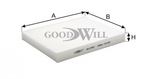 Фильтр салона AG129CF AG 129 CF GOODWILL