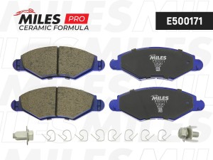 Колодки тормозные передние (Смесь CERAMIC серия PRO) PEUGEOT 206/206SW 01(без AB E500171 MILES