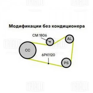 Ролик генер. с натяж. мех. Skoda Octavia (04-) CM1806 CM 1806 TRIALLI