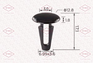 Клипса автомобильная [упаковка 10 штук] MITSUBISHI TJB1075 TJB1075 TATSUMI