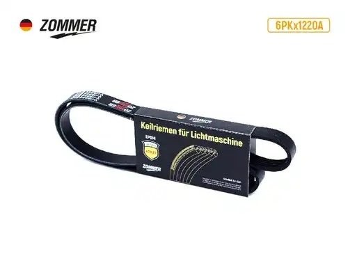 Ремень 1220 (6PK) генератора дв. 406, 405.409, 514 (без ГУР) EPDM 6PK1220A ZOMMER