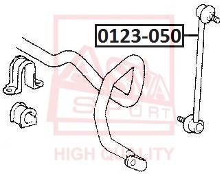 ТЯГА СТАБИЛИЗАТОРА ПЕРЕДНЯЯ TOYOTA/LEXUS 123050 0123-050 ASVA