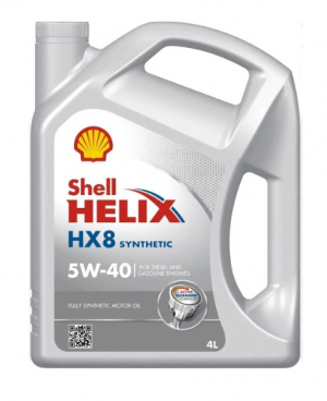 Масло моторное SHELL HELIX HX-8 5W40 A3/B4/SP синт.4л 550070336 SHELL