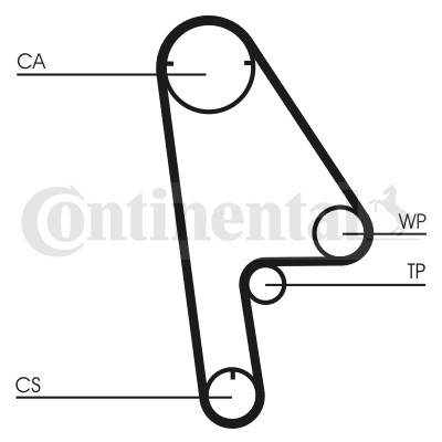 Ремень зубчатый CT1001 CT1001 CONTINENTAL