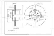 Диск тормозной передний AVANTECH BR3003S AVANTECH