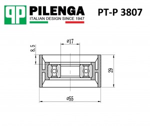 Ролик ремня приводного SPRINTER c 2006 PT-P3807 PTP3807 PILENGA
