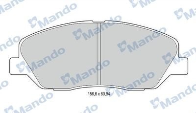 Колодки тормозные HYUNDAI Santa Fe (09-) KIA Sorento (09-) передние (4шт.) MANDO MBF015551 MANDO