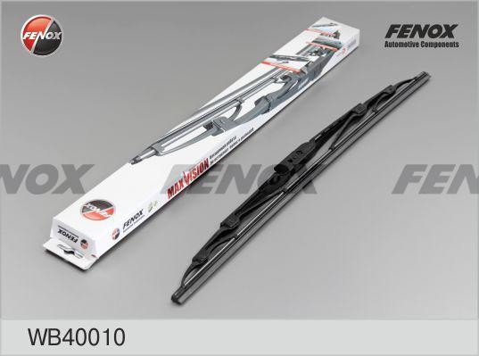 Щетка стеклоочистителя каркасная 400мм крепление Hook WB40010 FENOX
