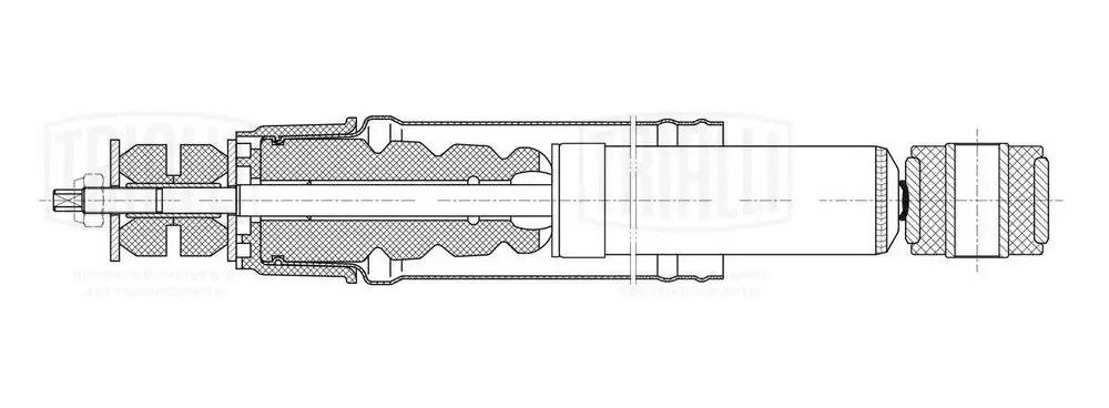 Амортизатор Renault Arkana (19-) 4x2 задн. (AG 09523) AG 09523 TRIALLI