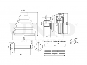 ШРУС внешний CVJ-20186 UNIO