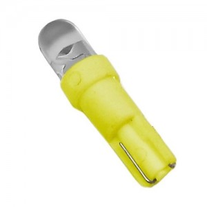Лампа светодиодная 12V W1.2W W2x4.6d бесцокольная Round Yellow MEGA ELECTRIC ME0415Y MEGA POWER